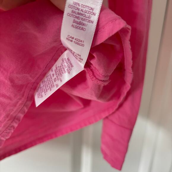 Velvet by Graham & Spencer Hot Pink / Rose button up Blouse Size M Anthropologie - Picture 5 of 5